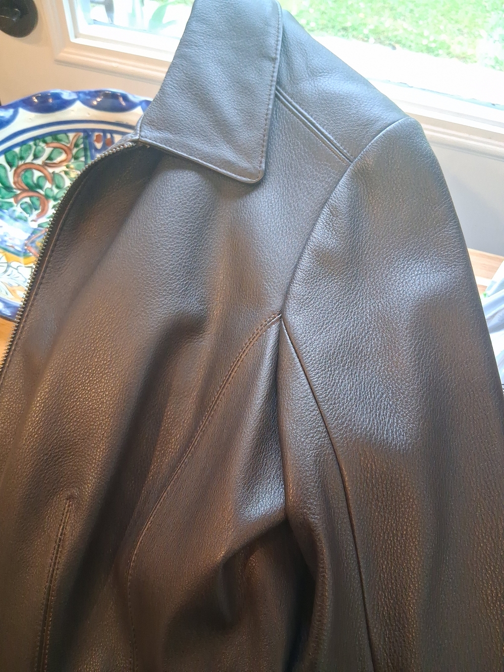 Classic Genuine Leather Eddie Bauer A Line Long Coat - Picture 8 of 15